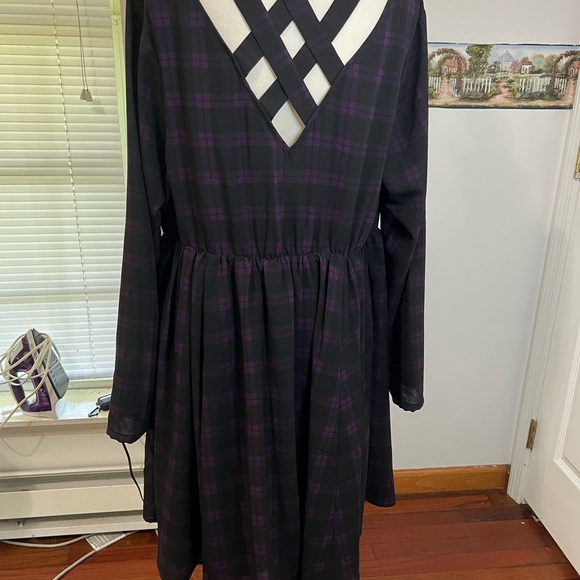 Torrid plaid skater dress - Picture 5 of 8